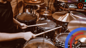 Drum rudiments single strokes, double strokes, kick and snare drums for beginner drummers
